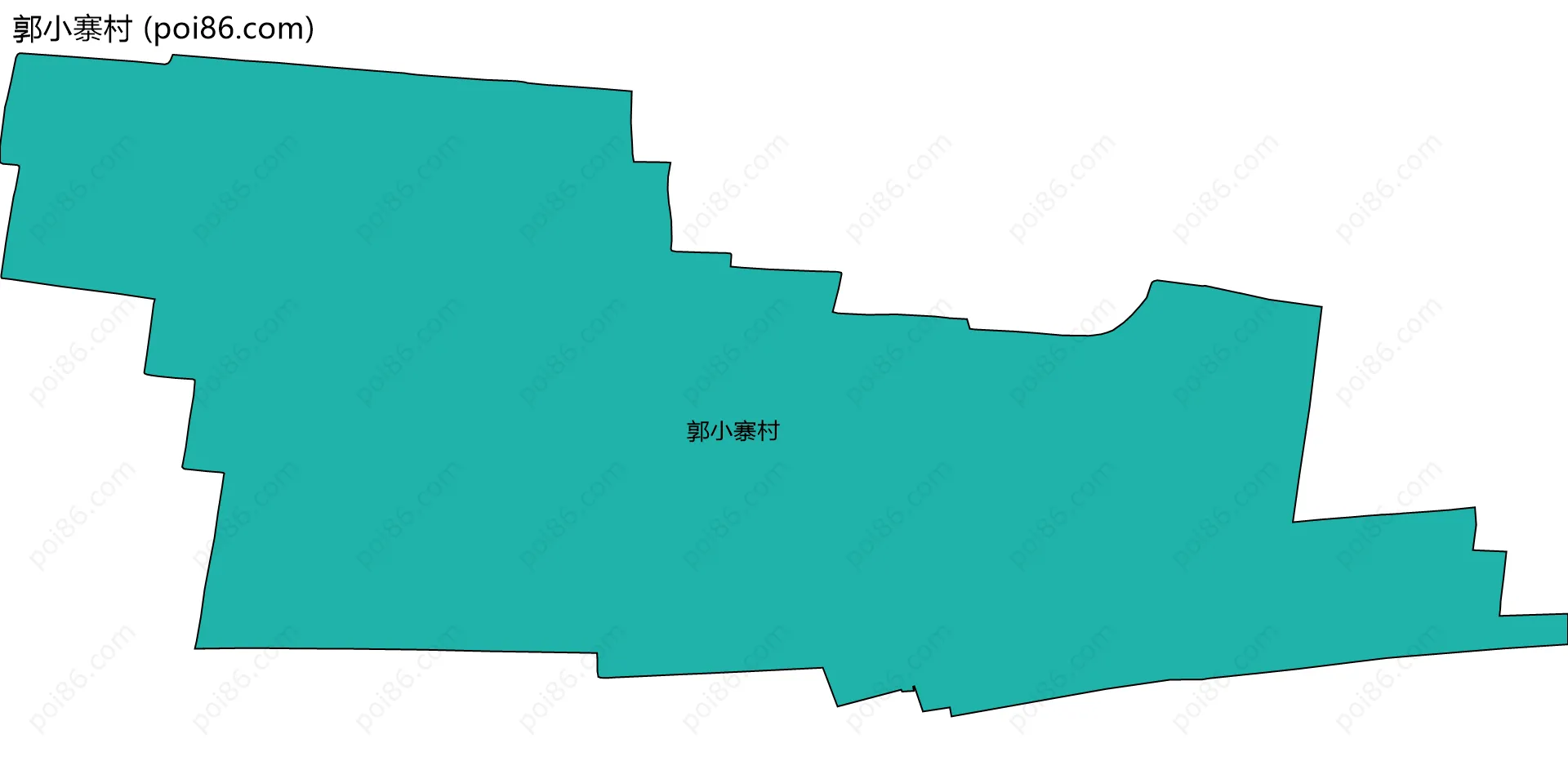 郭小寨村边界地图