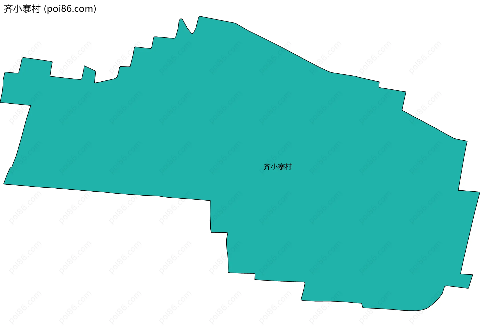 齐小寨村边界地图