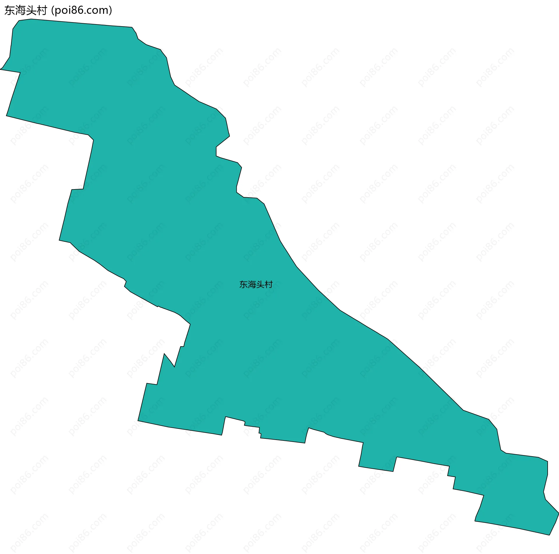 东海头村边界地图