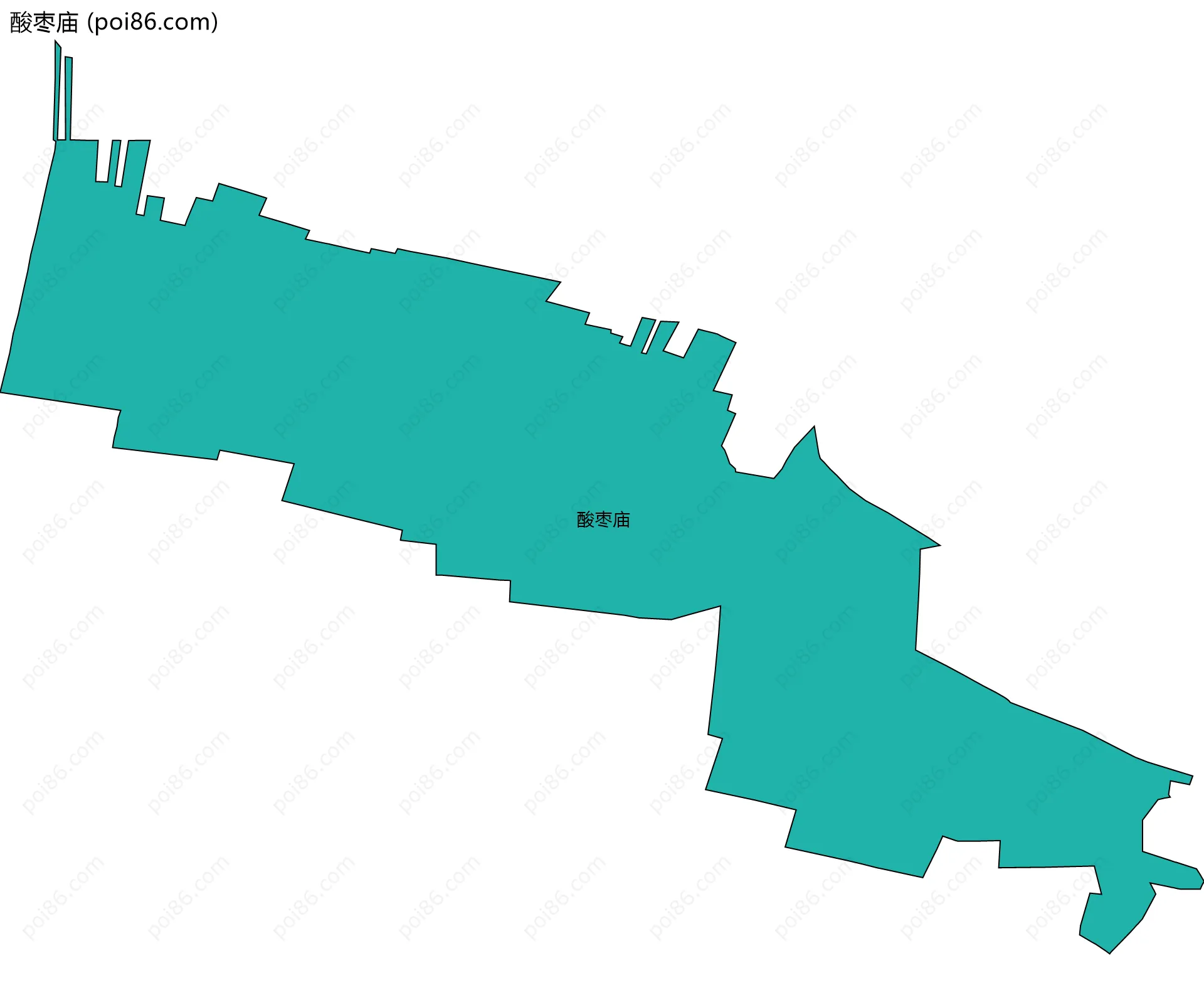 酸枣庙边界地图
