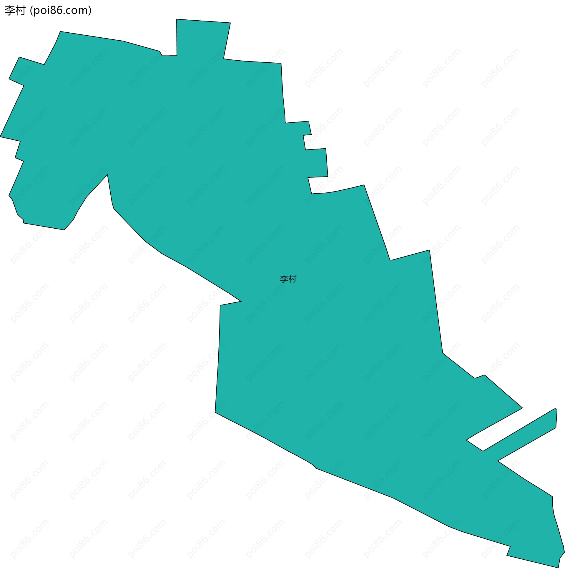 李村边界地图