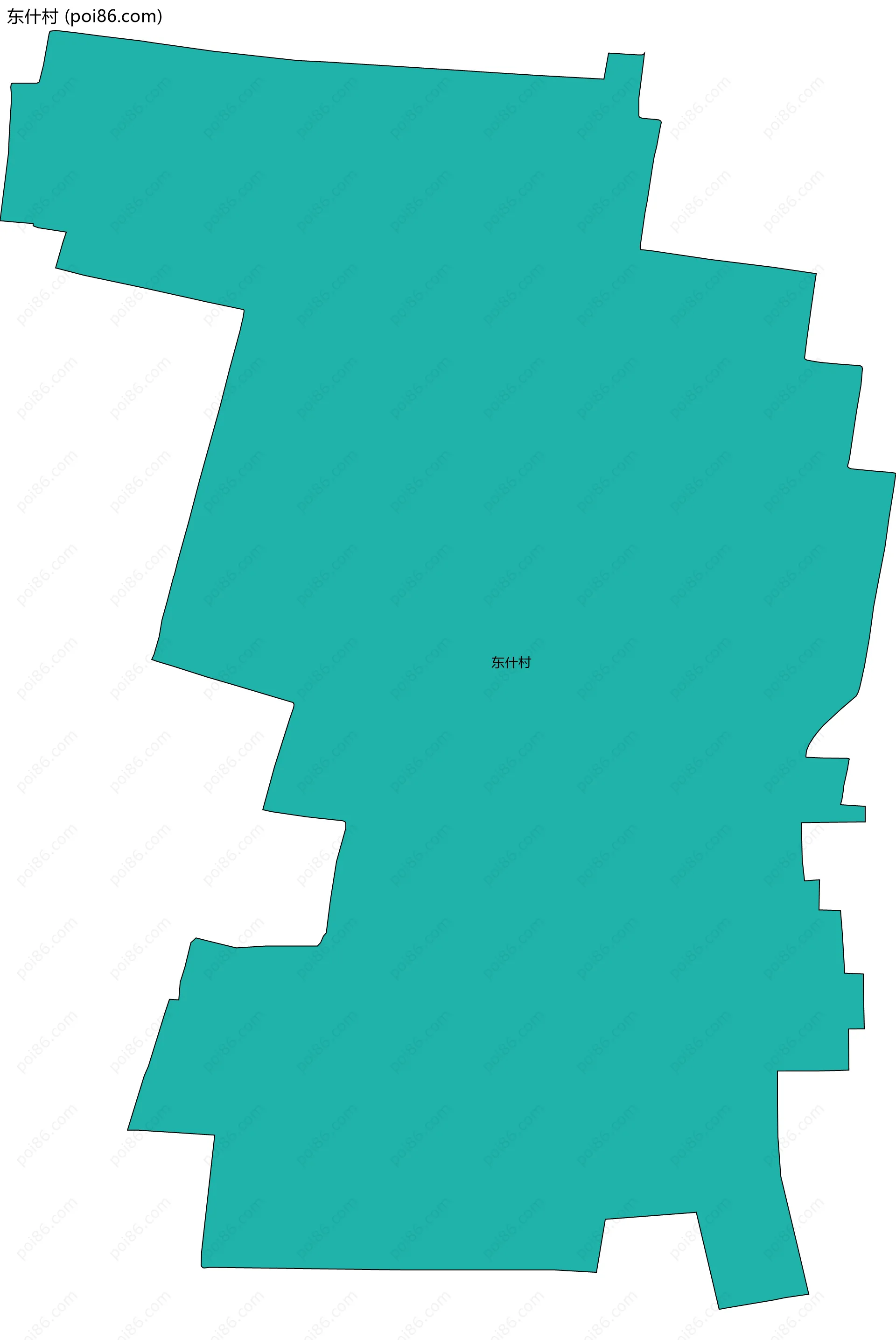 东什村边界地图