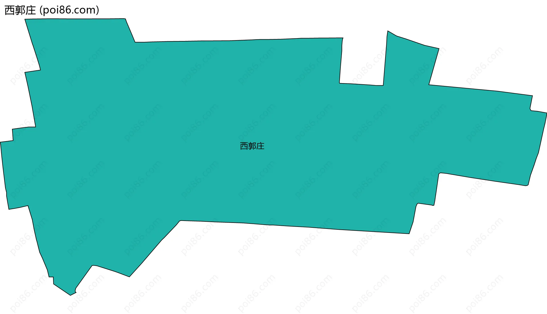 西郭庄边界地图