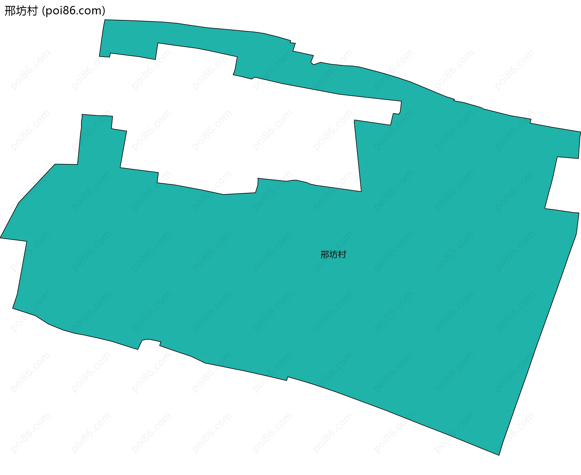 邢坊村边界地图