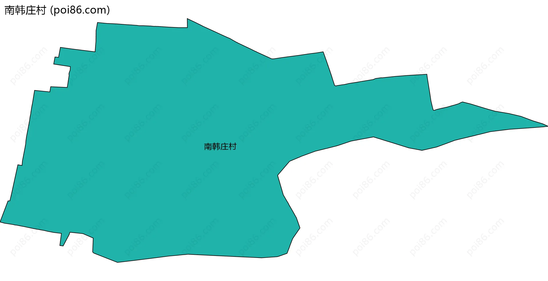 南韩庄村边界地图