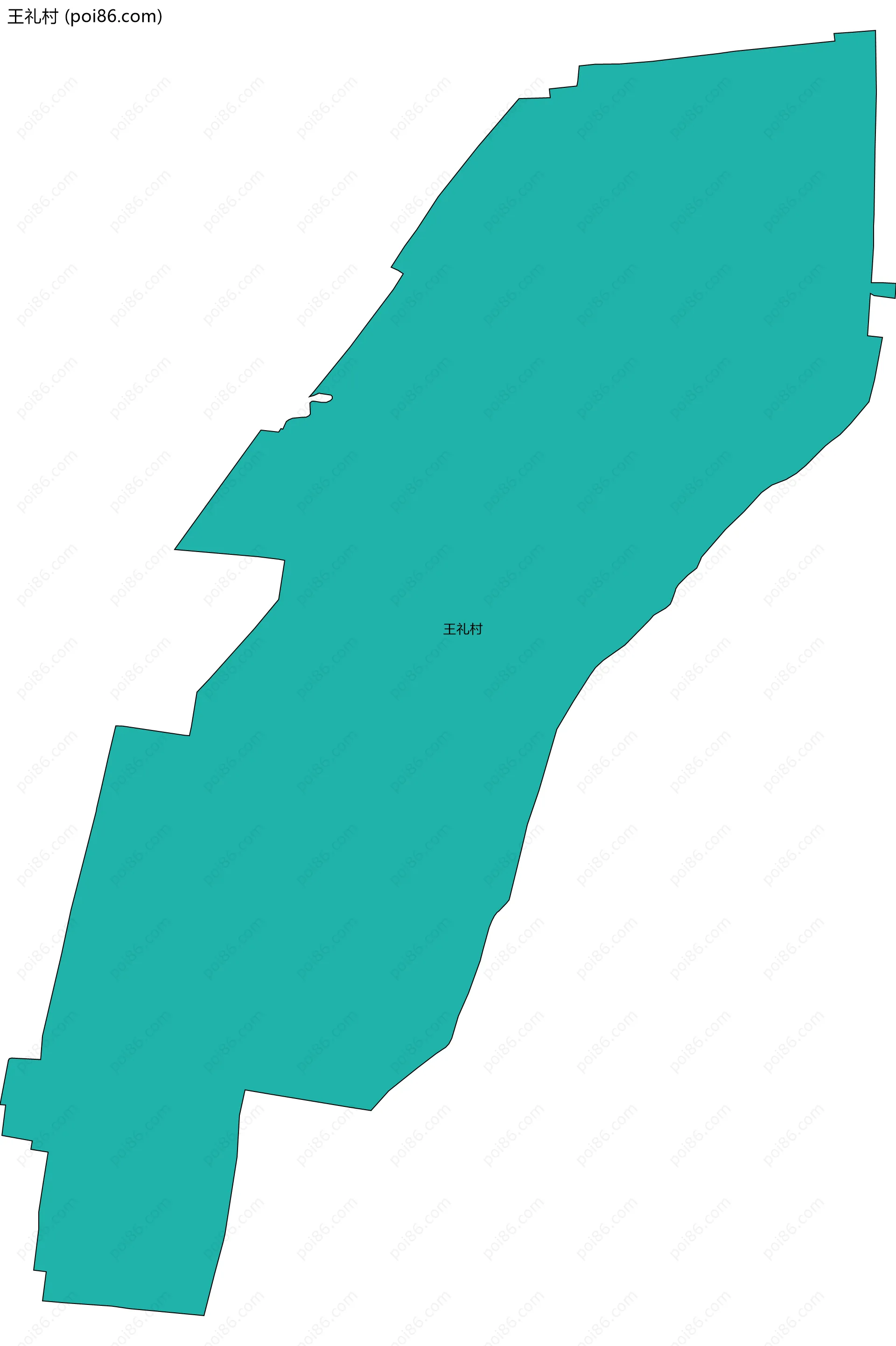 王礼村边界地图