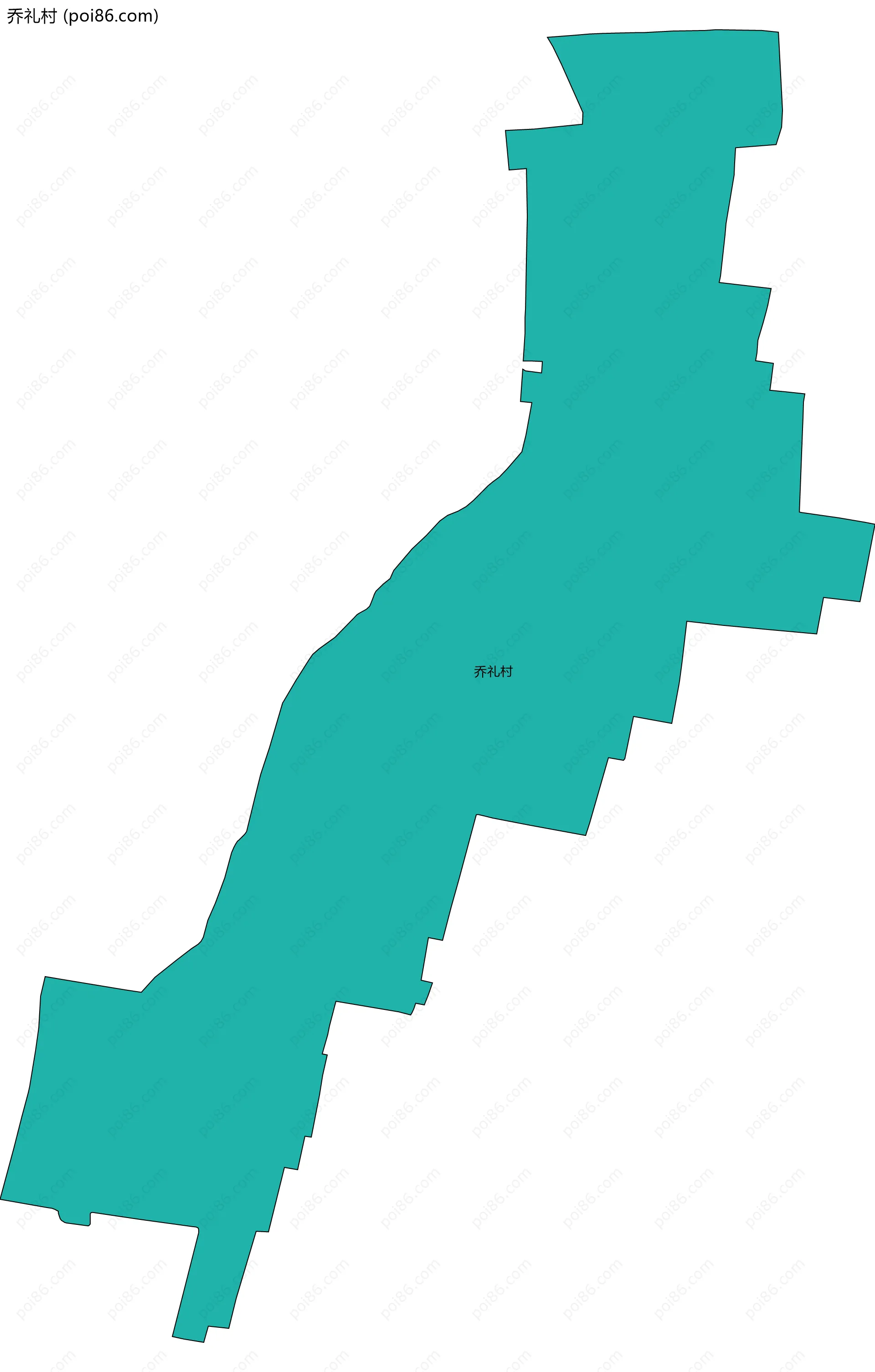 乔礼村边界地图