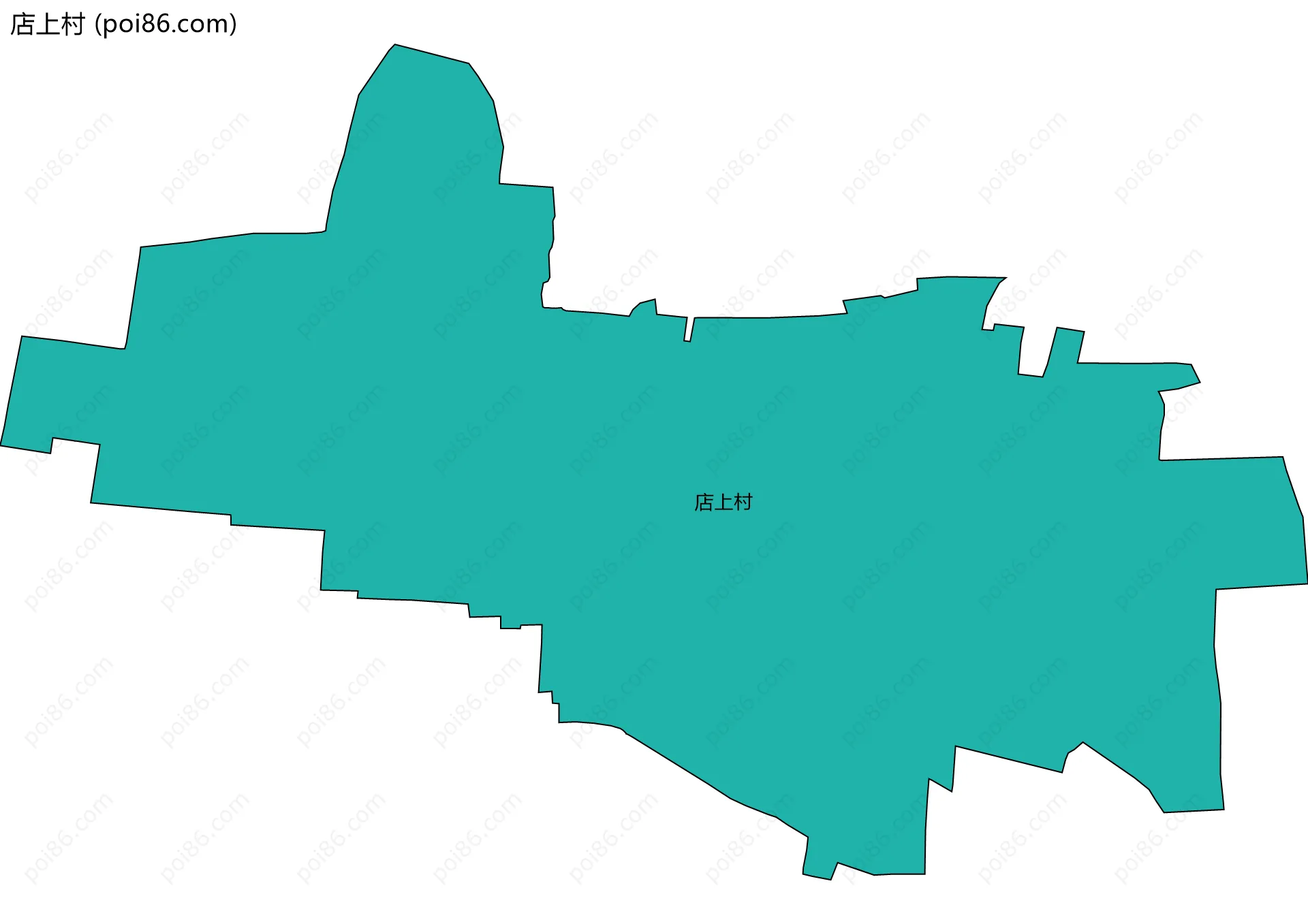 店上村边界地图