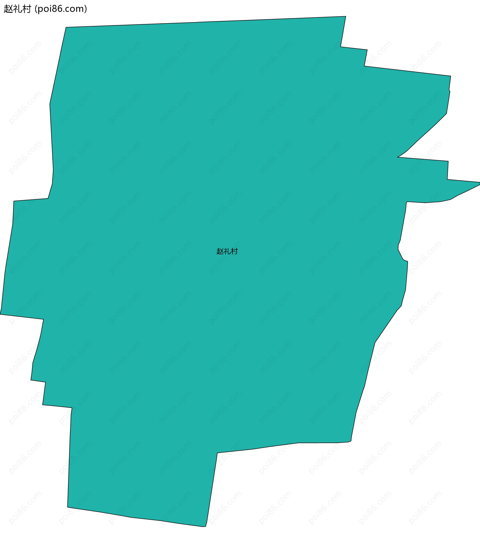 赵礼村边界地图