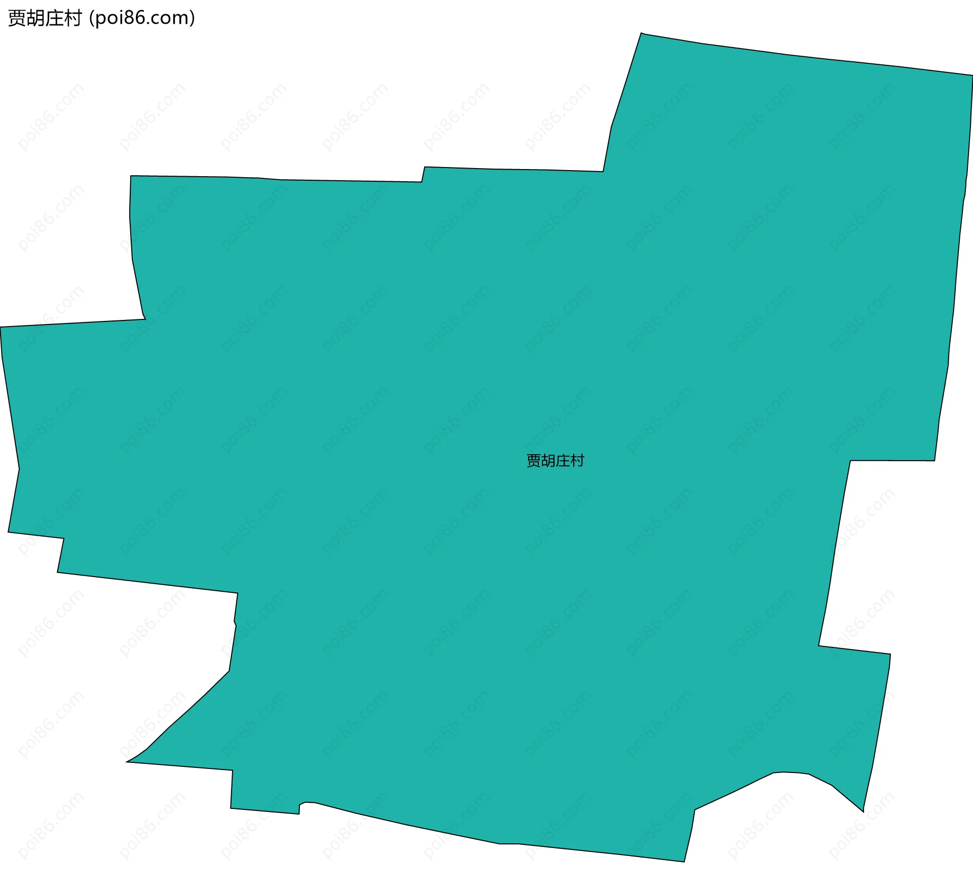贾胡庄村边界地图