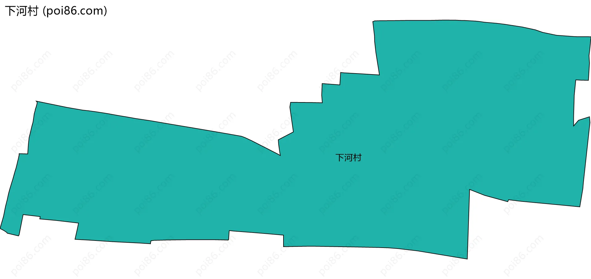 下河村边界地图
