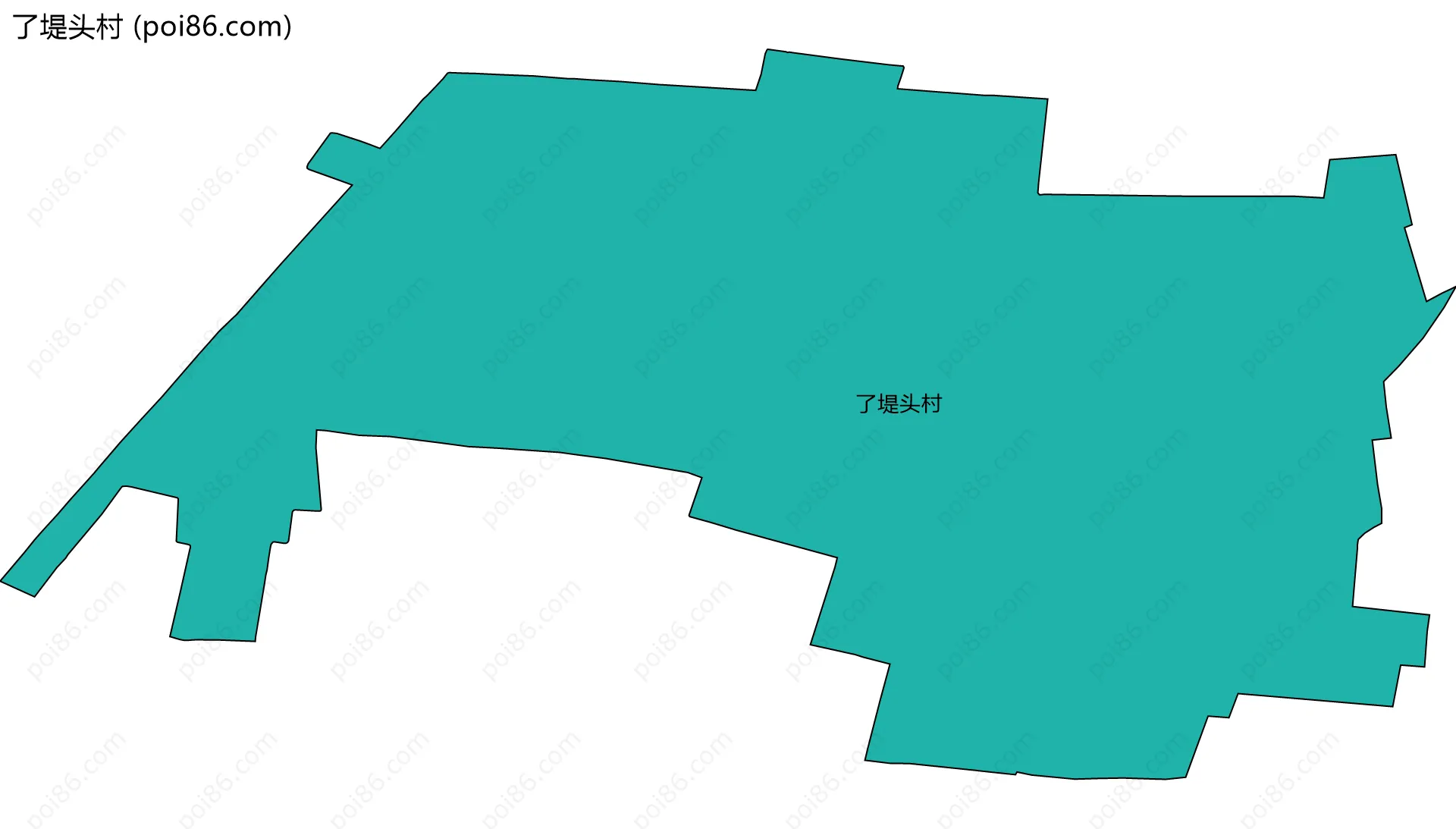 了堤头村边界地图