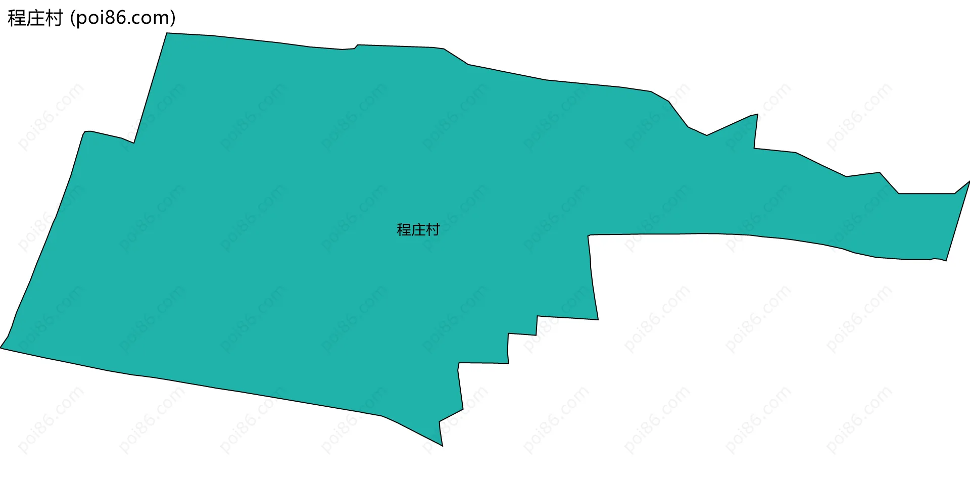 程庄村边界地图