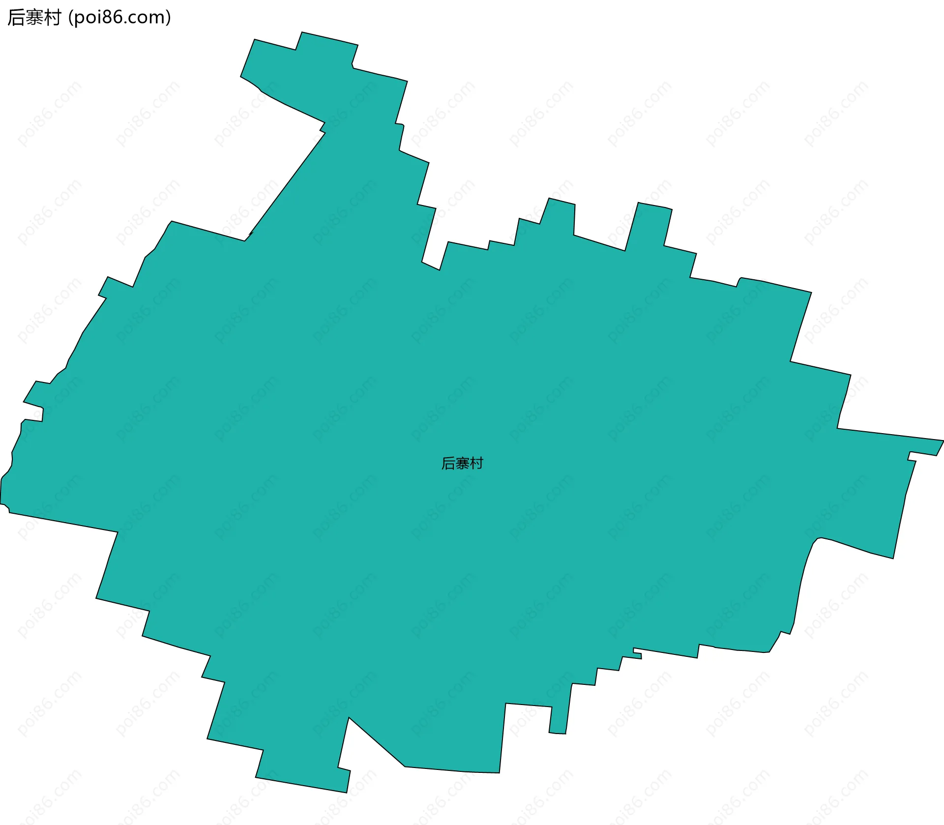 后寨村边界地图