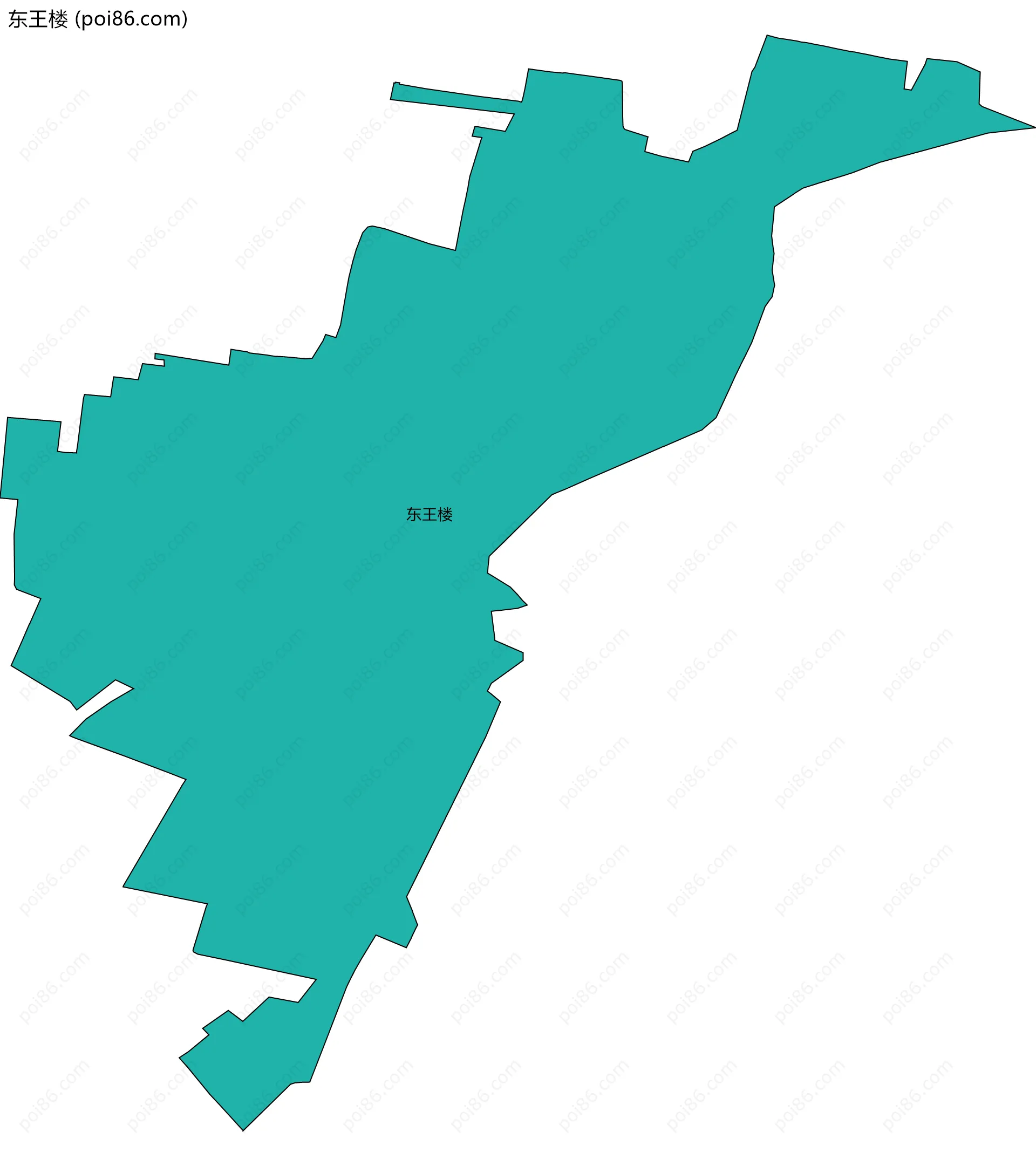 东王楼边界地图