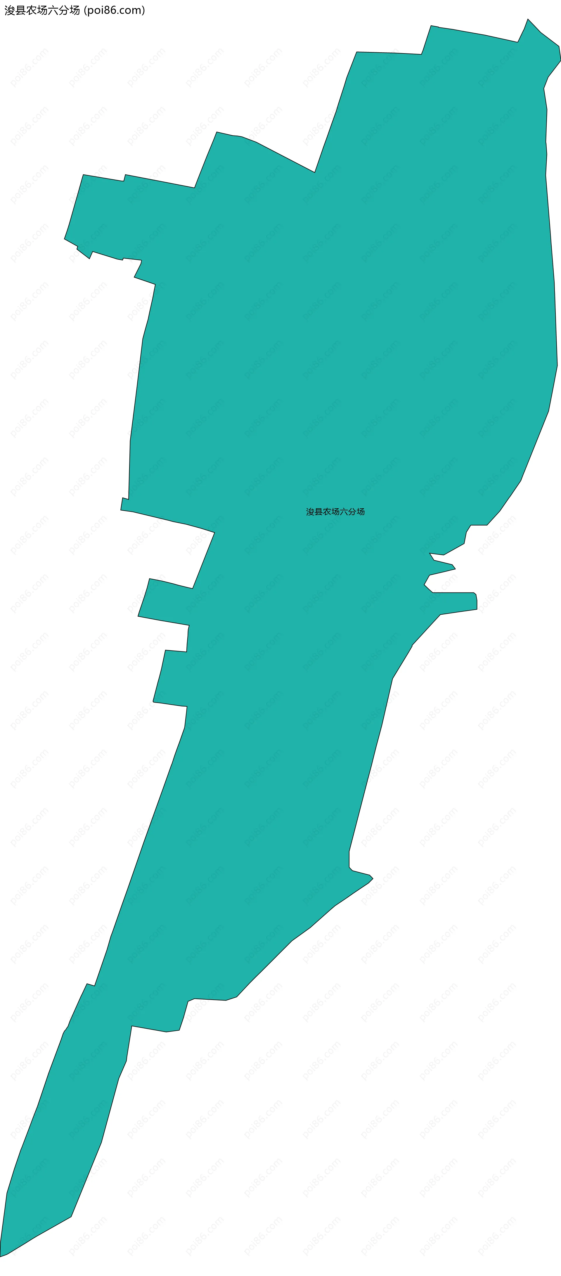 浚县农场六分场边界地图