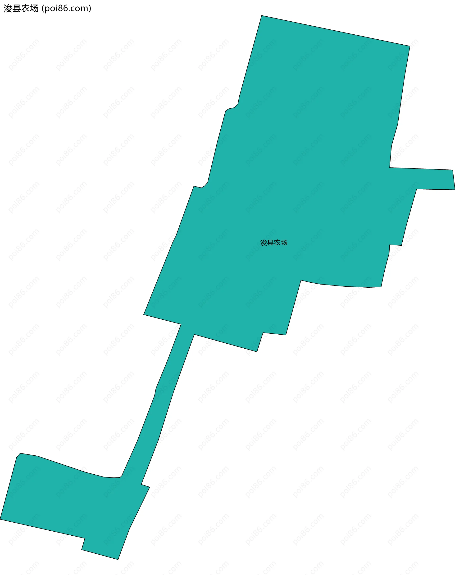 浚县农场边界地图