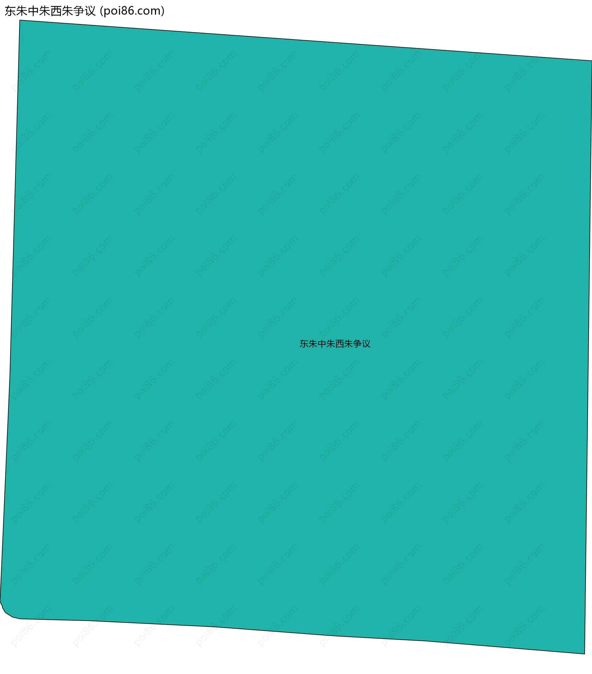 东朱中朱西朱争议边界地图