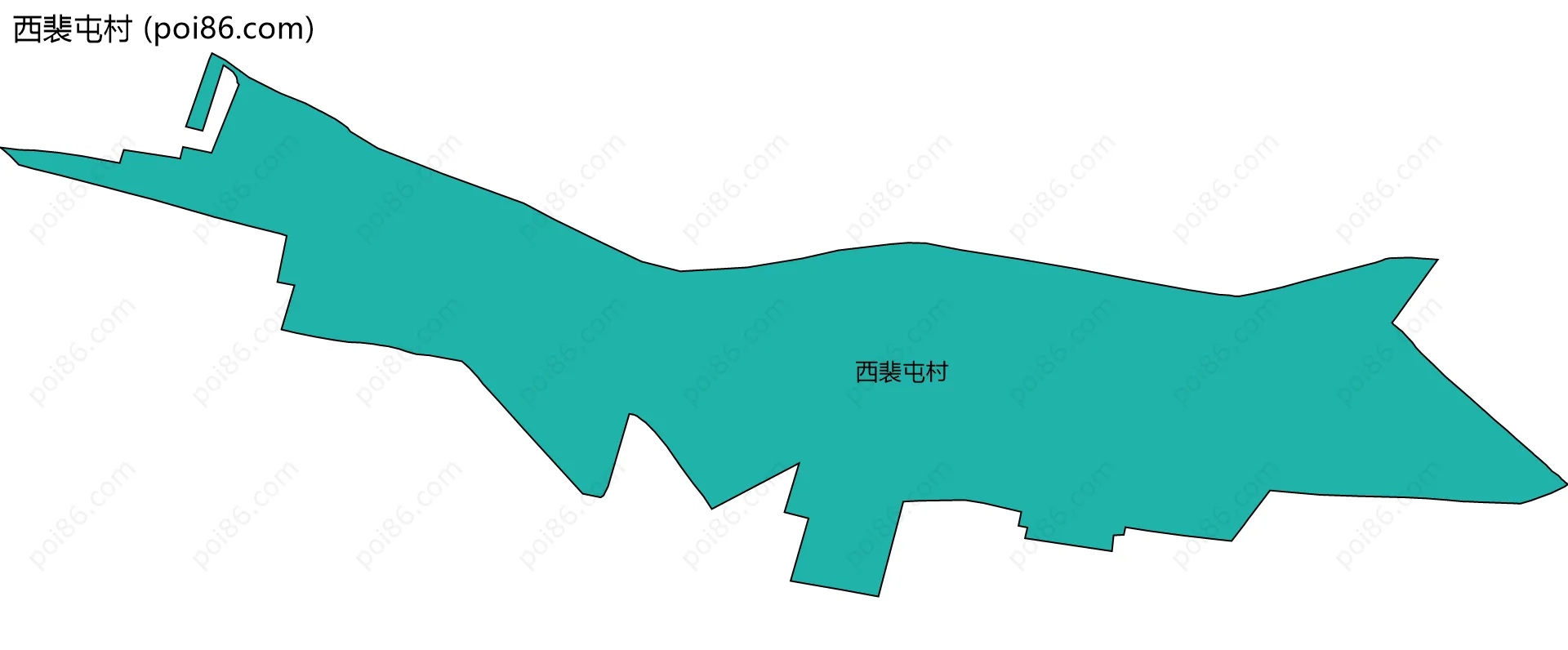 西裴屯村边界地图