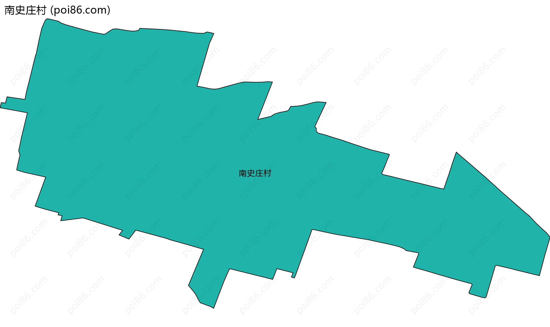 南史庄村边界地图