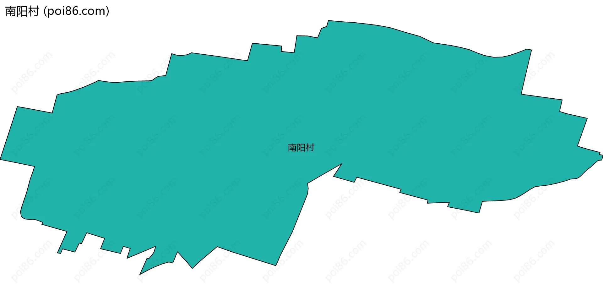 南阳村边界地图