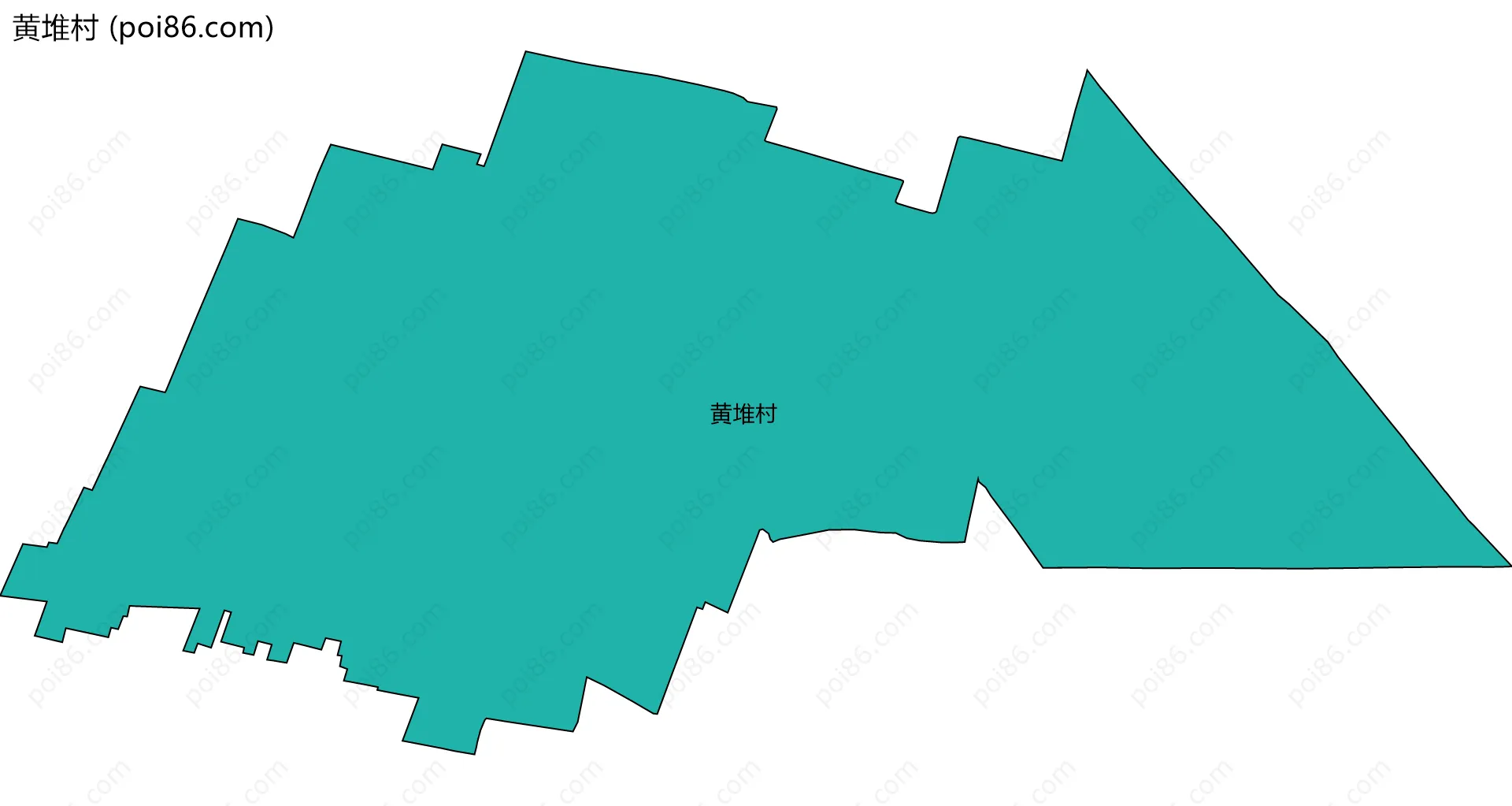 黄堆村边界地图