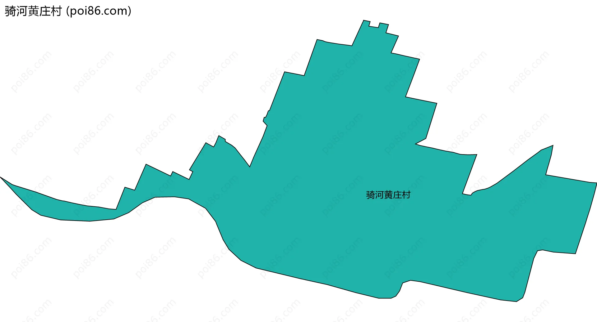 骑河黄庄村边界地图