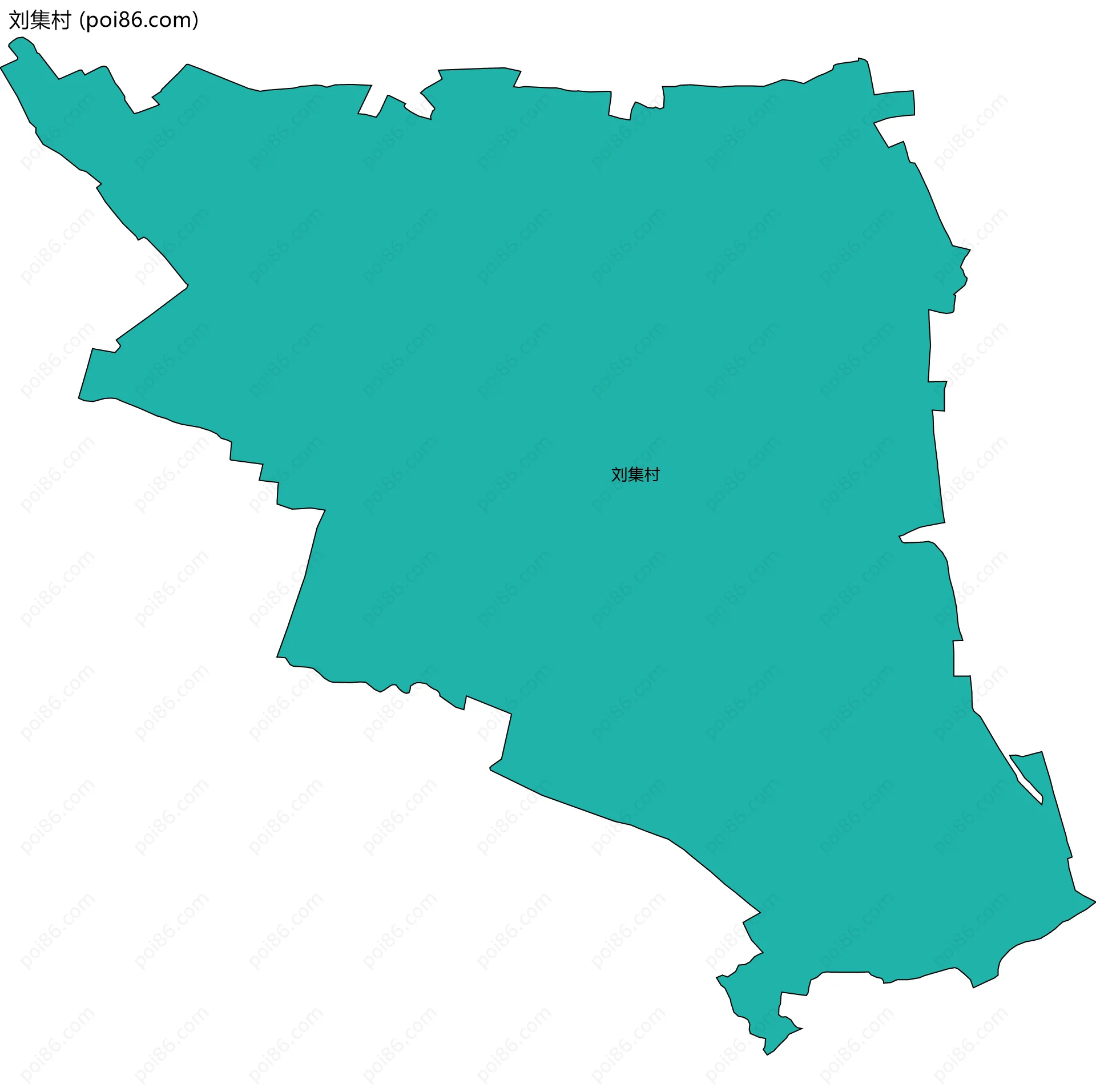 刘集村边界地图