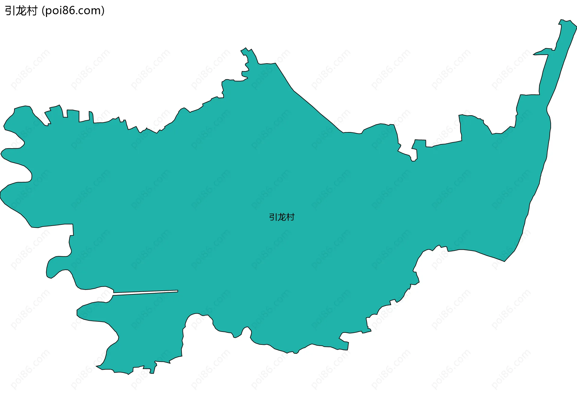 引龙村边界地图