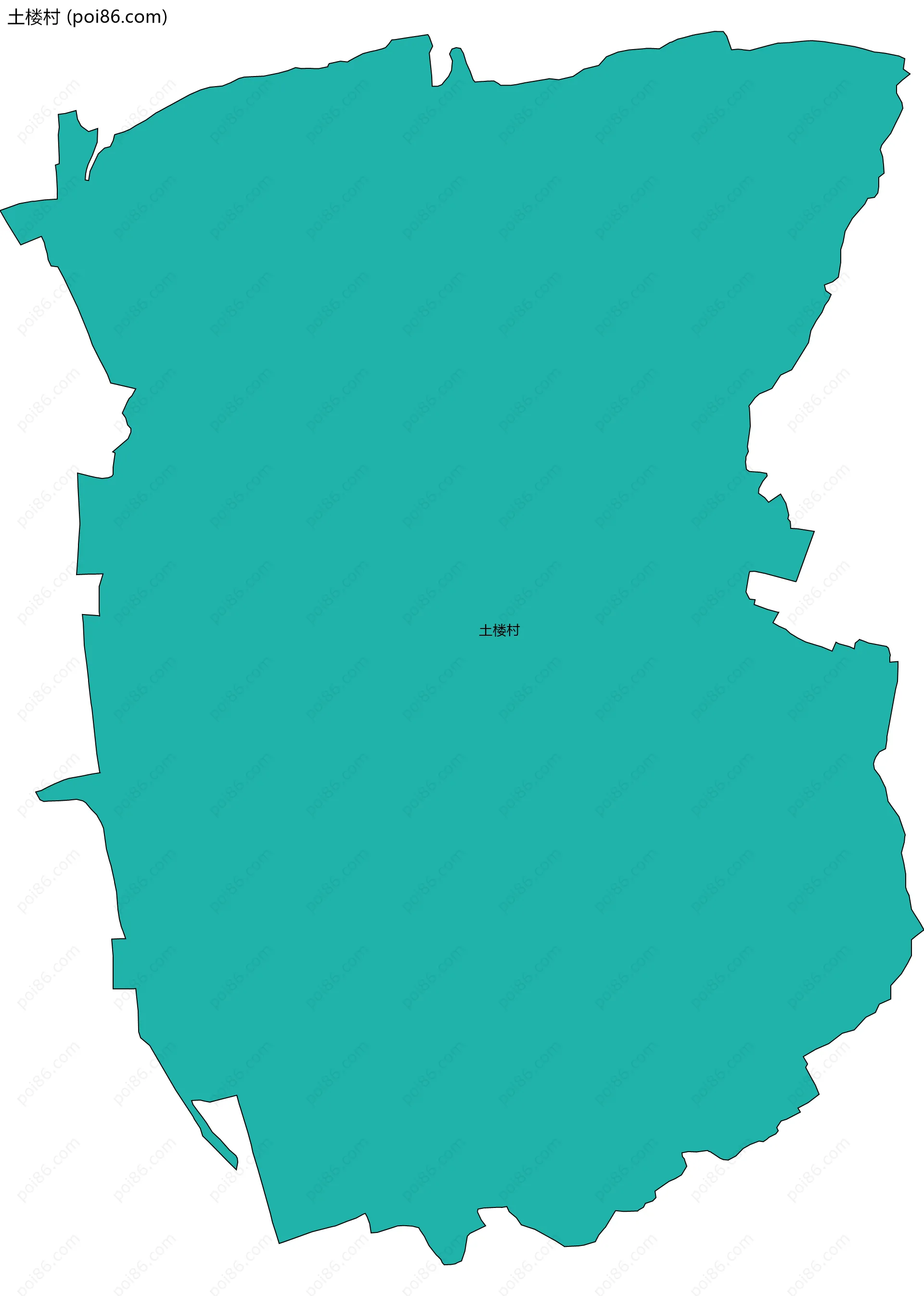 土楼村边界地图