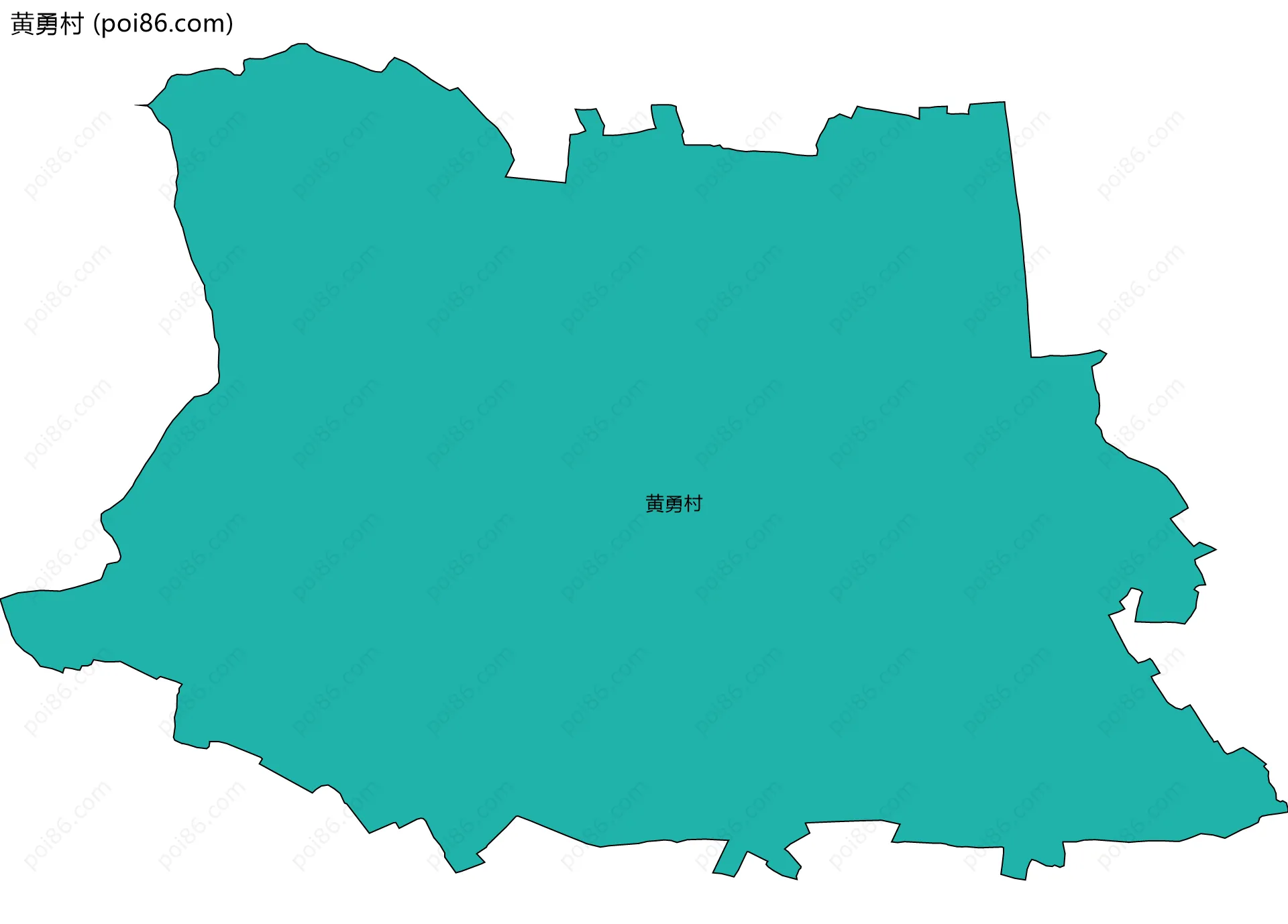 黄勇村边界地图