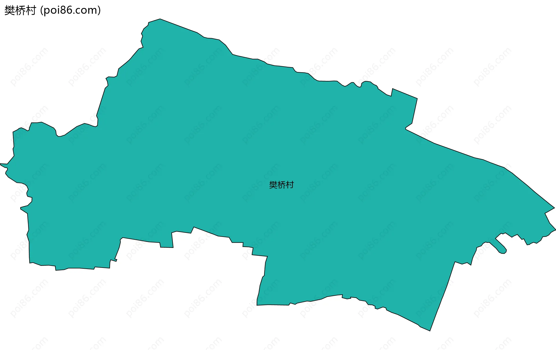 樊桥村边界地图