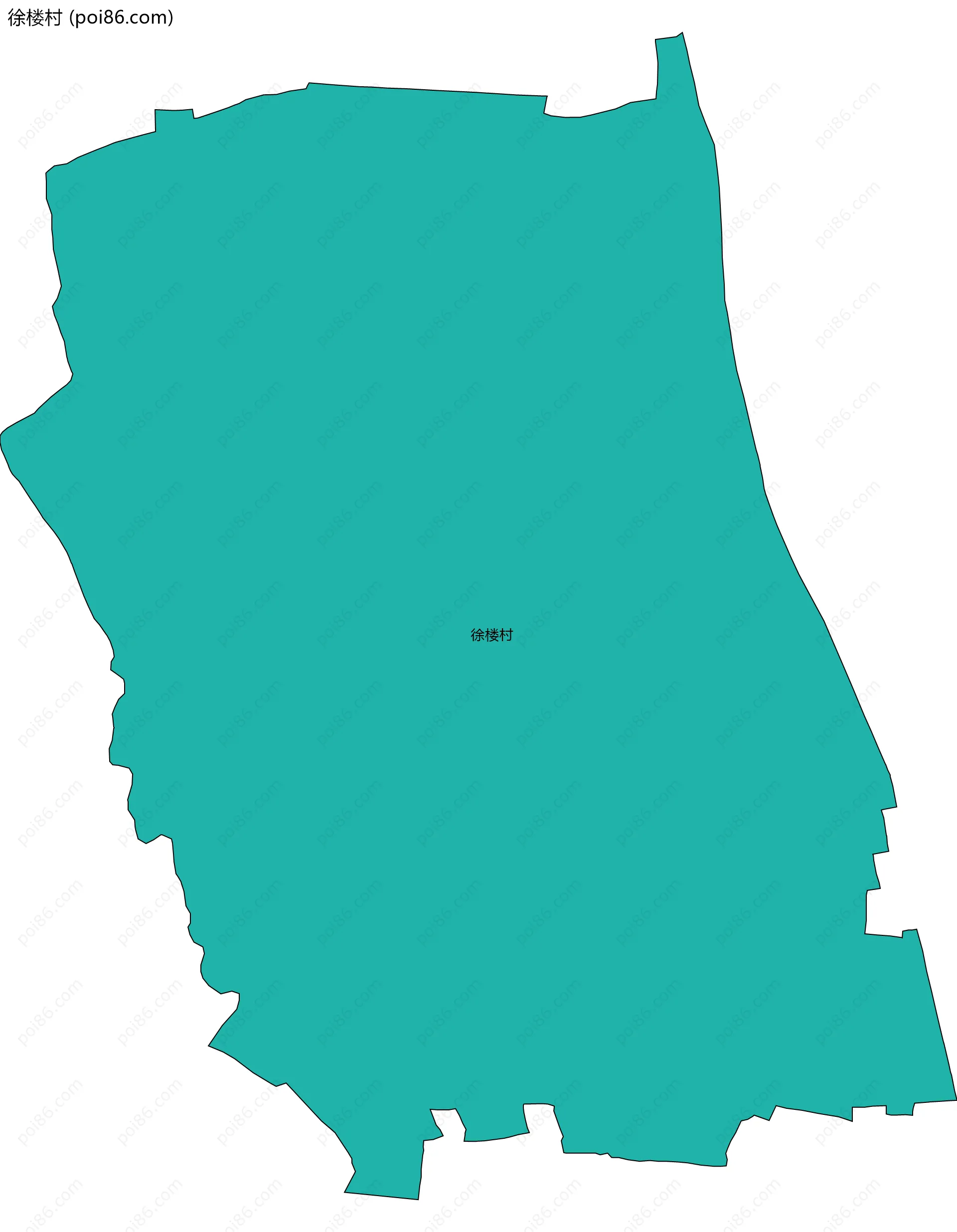 徐楼村边界地图