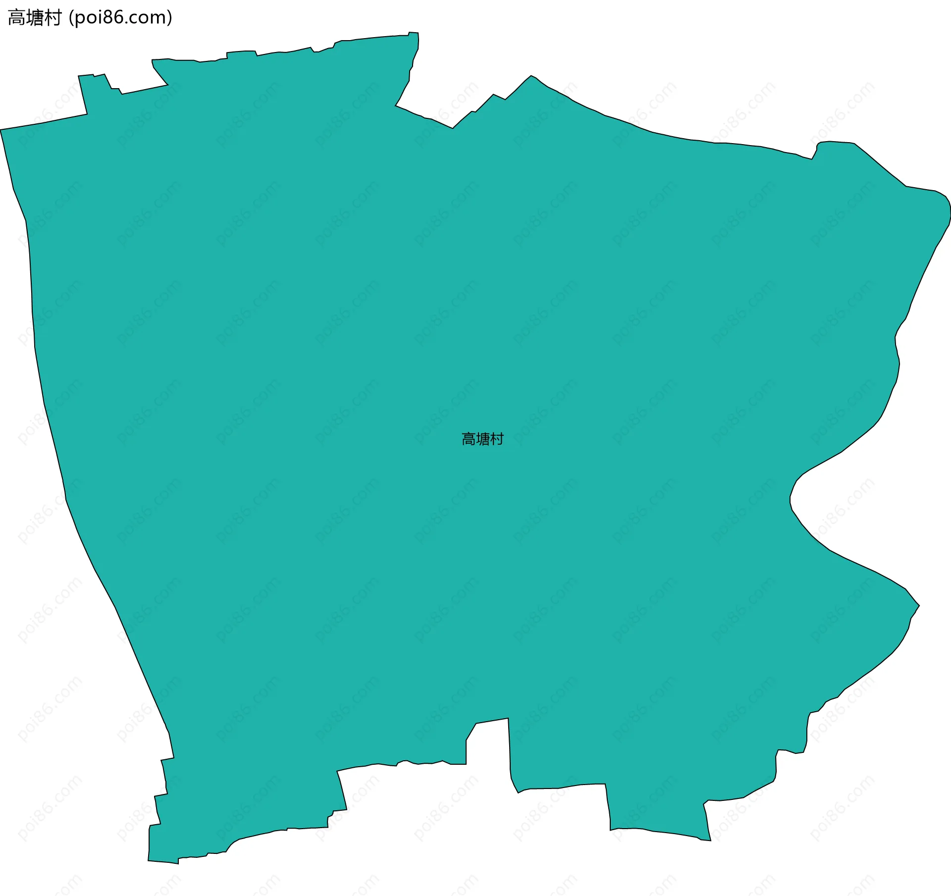 高塘村边界地图