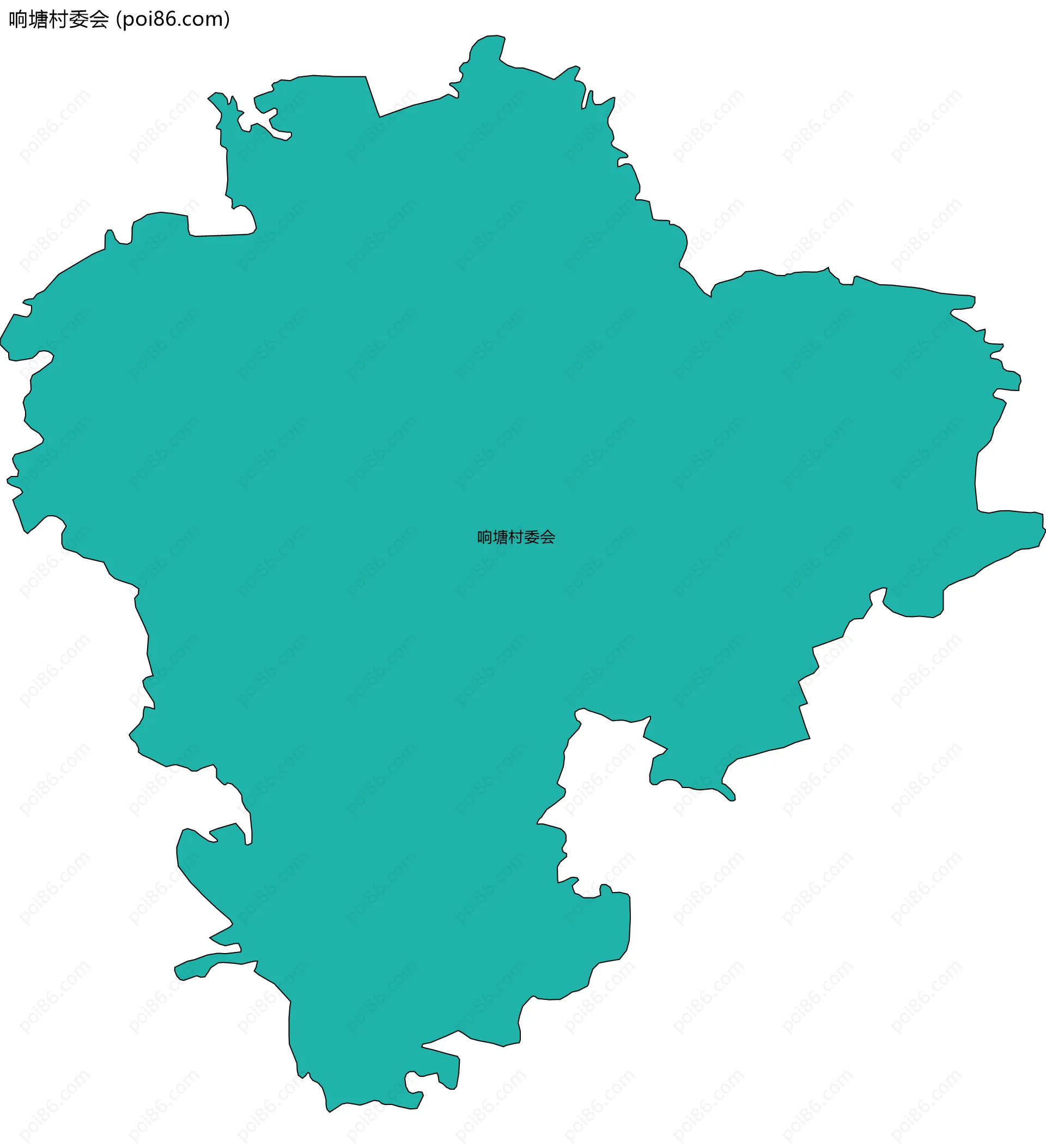 响塘村委会边界地图