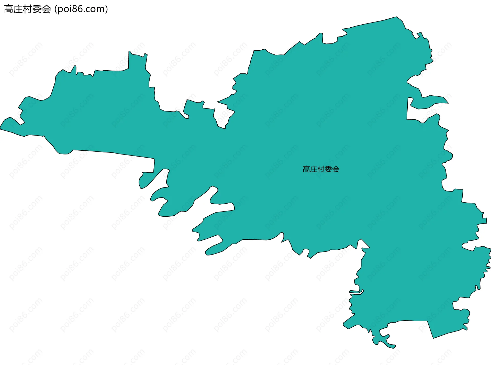 高庄村委会边界地图