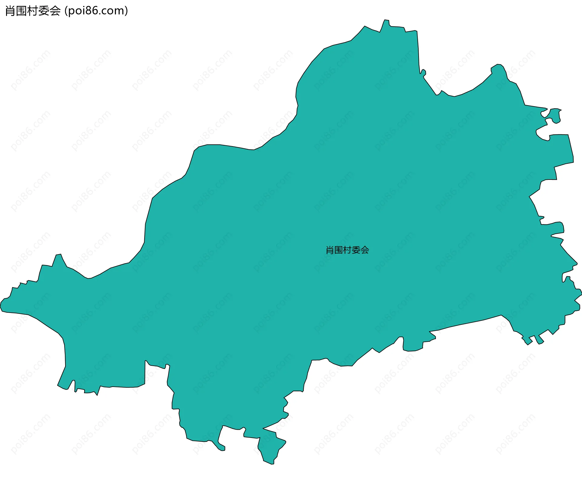 肖围村委会边界地图