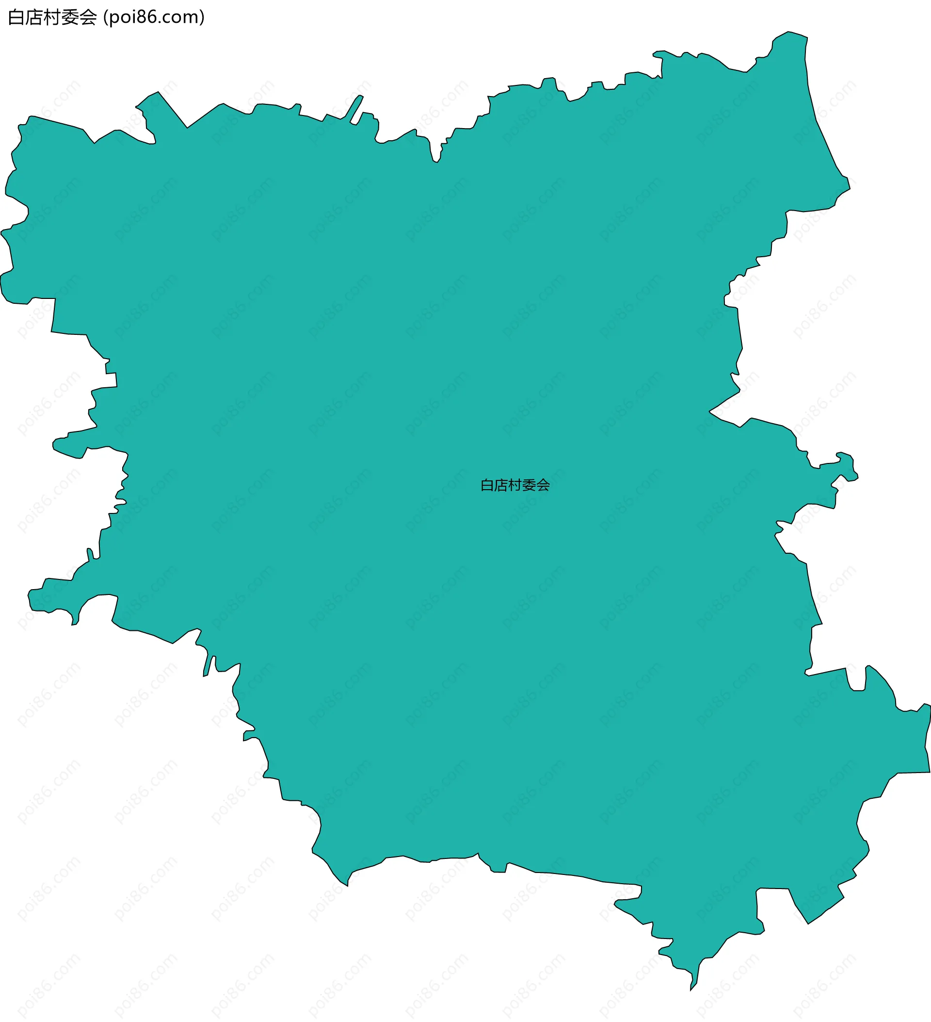 白店村委会边界地图