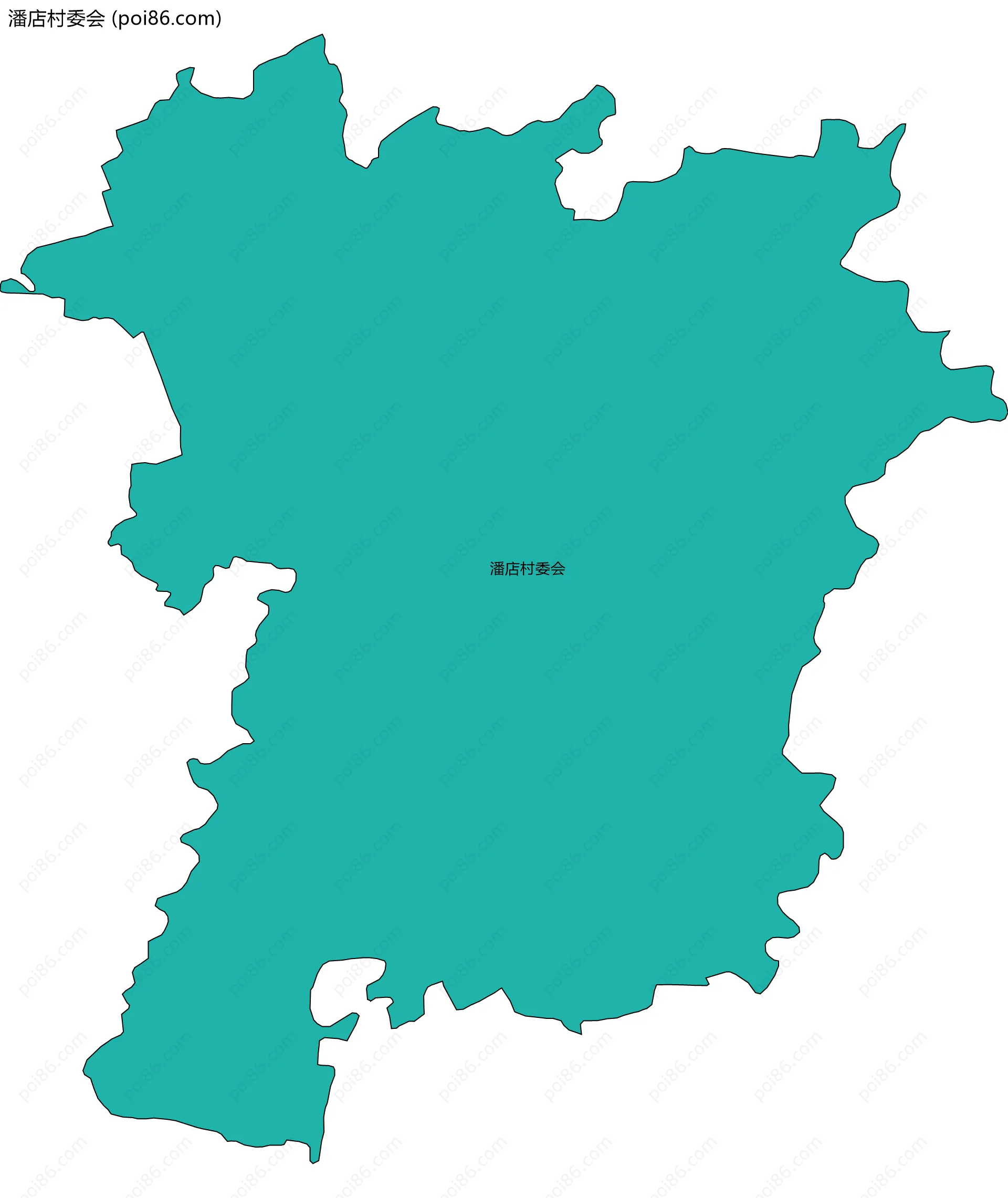 潘店村委会边界地图