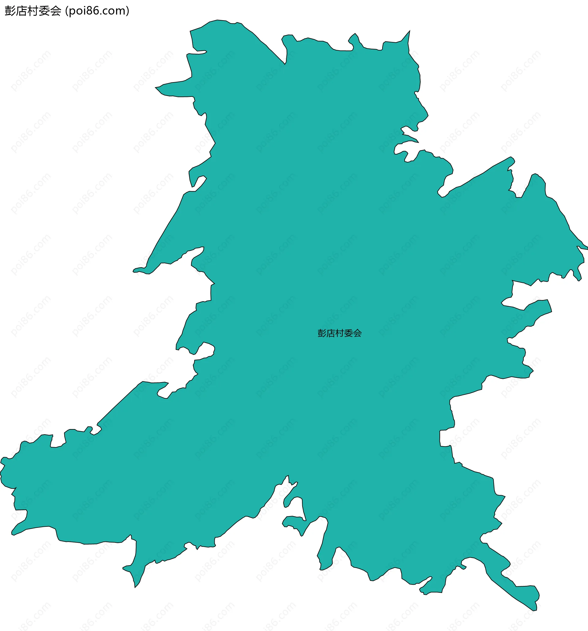 彭店村委会边界地图