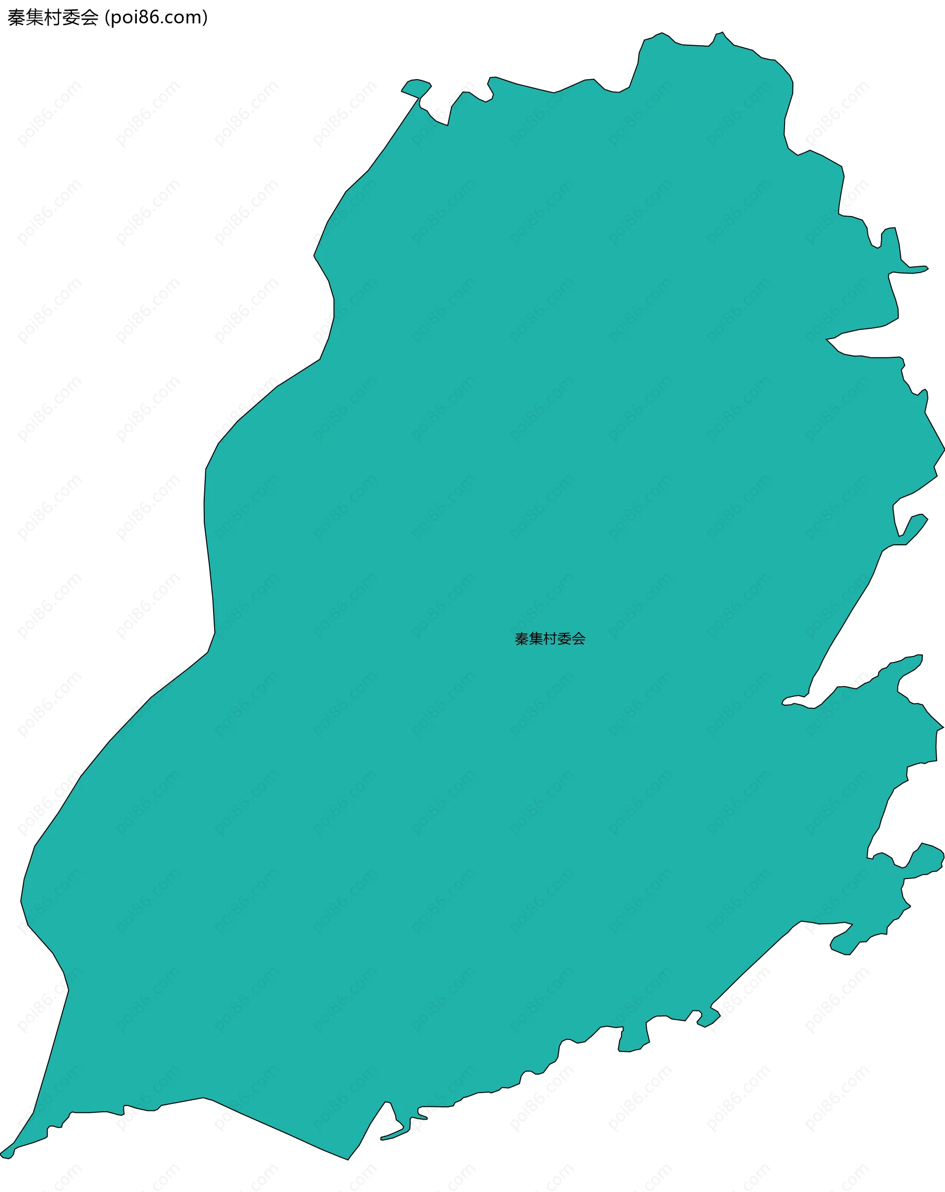 秦集村委会边界地图