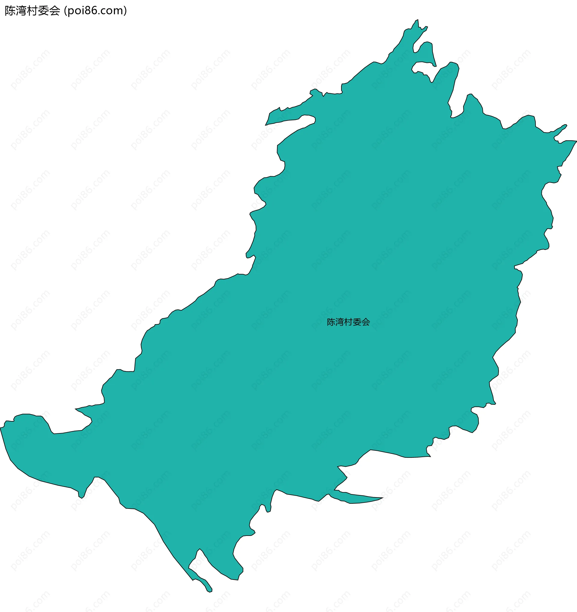 陈湾村委会边界地图