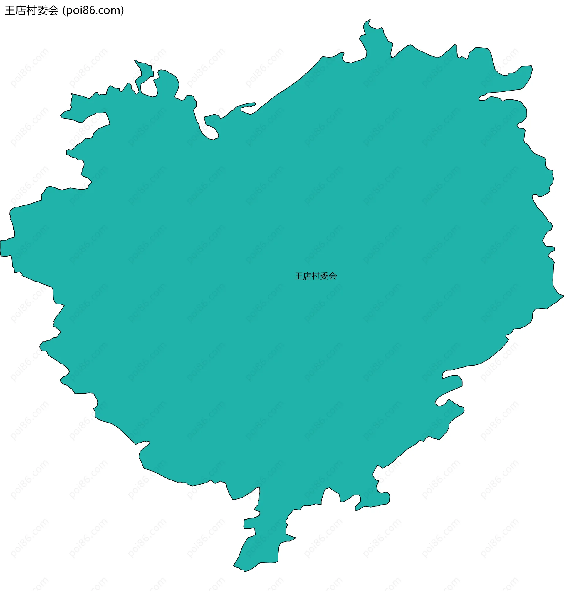 王店村委会边界地图