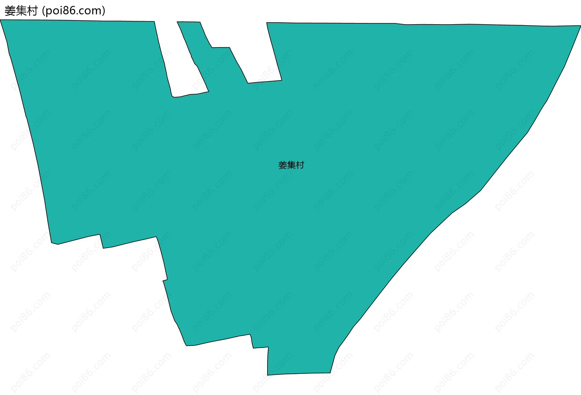 姜集村边界地图