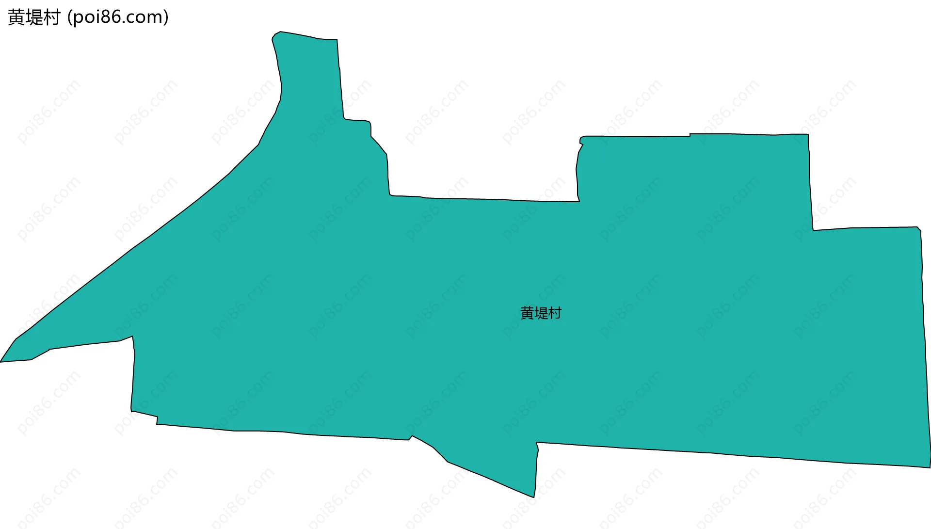 黄堤村边界地图