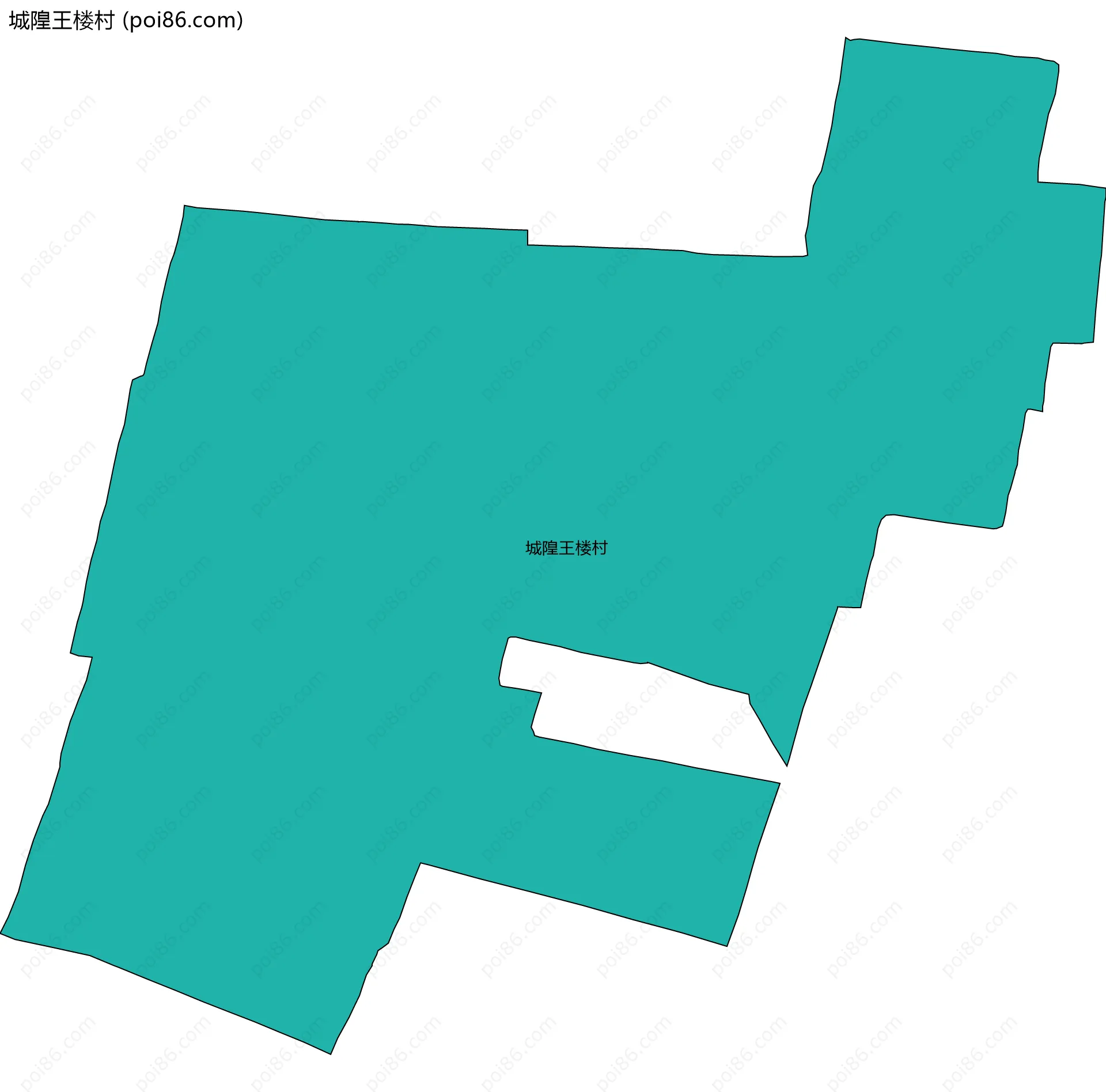 城隍王楼村边界地图