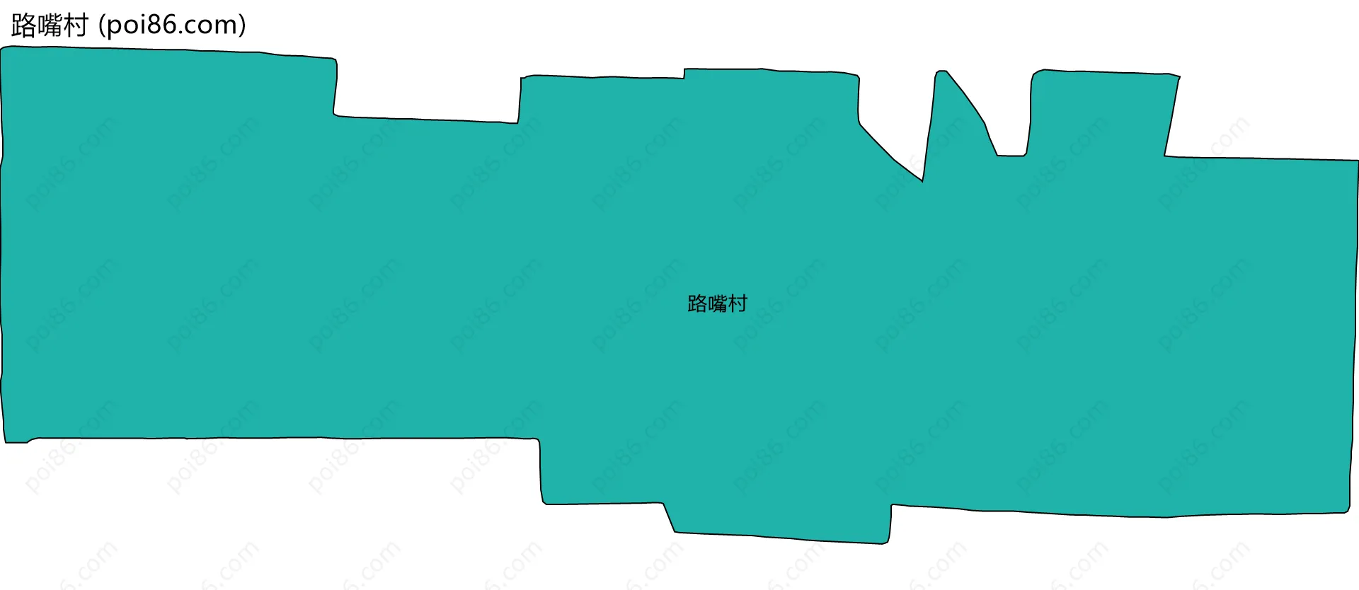 路嘴村边界地图