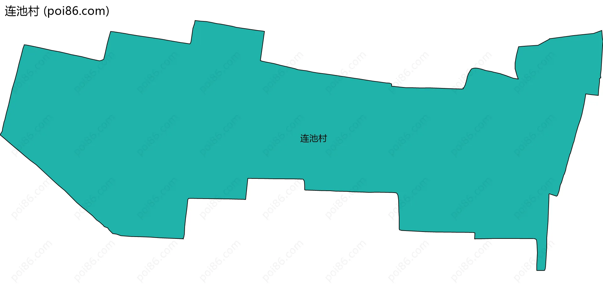 连池村边界地图