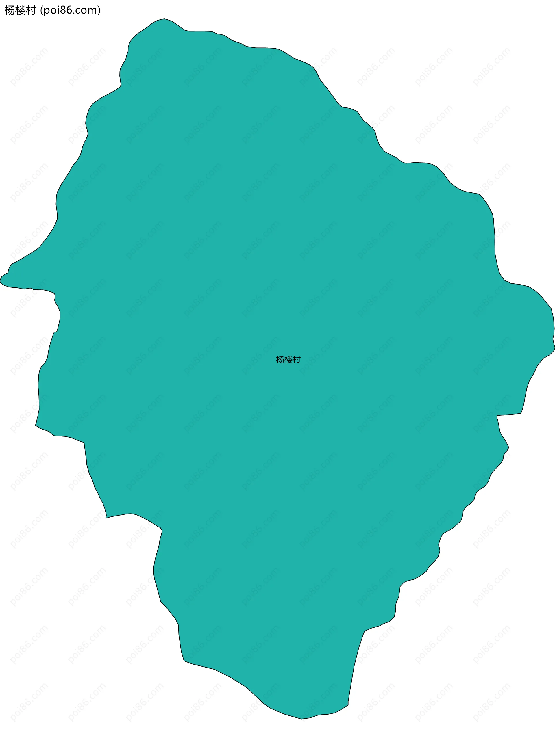杨楼村边界地图