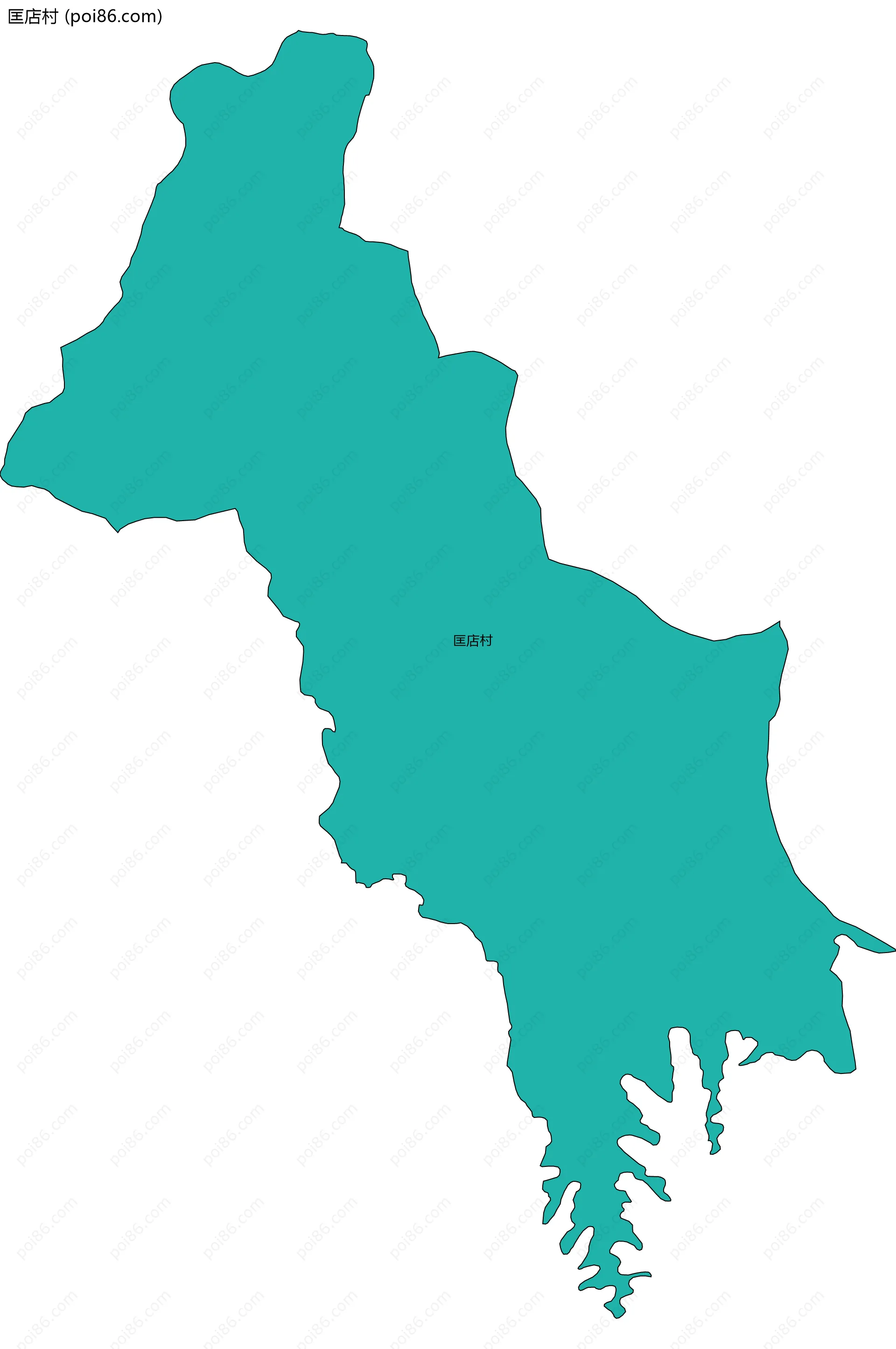 匡店村边界地图